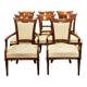Ensemble de 6 chaises et 2 fauteuils de style directoire