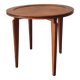 Table d'appoint ronde en bois vintage