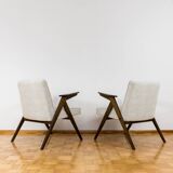 Customizable Pair Of Restored Mid Century "Bunny" Armchairs, 1970's