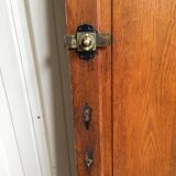 old oak sanitary door of the bank of France