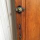 old oak sanitary door of the bank of France