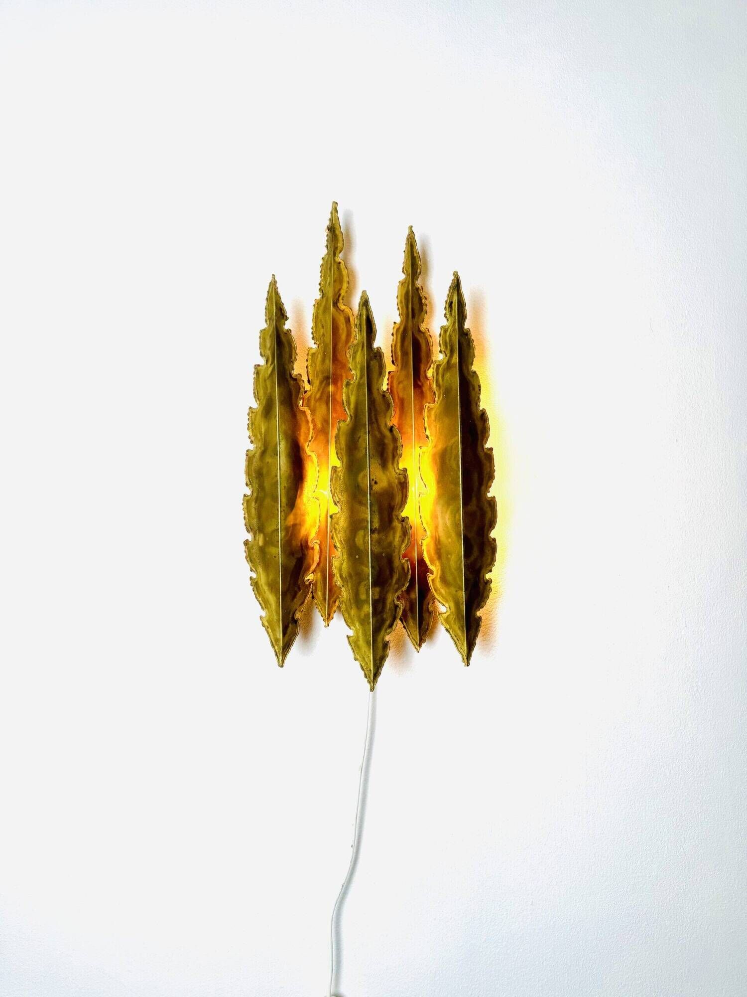 Large Model 5195 Brutalist Wall Light By Svend Aage Holm-Sørensen For Holm-Sørensen & Co, Denmark 1960S