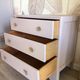 Vintage chest of drawers revisited in old powder pink