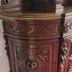 Very important Renaissance style chateau library buffet in oak