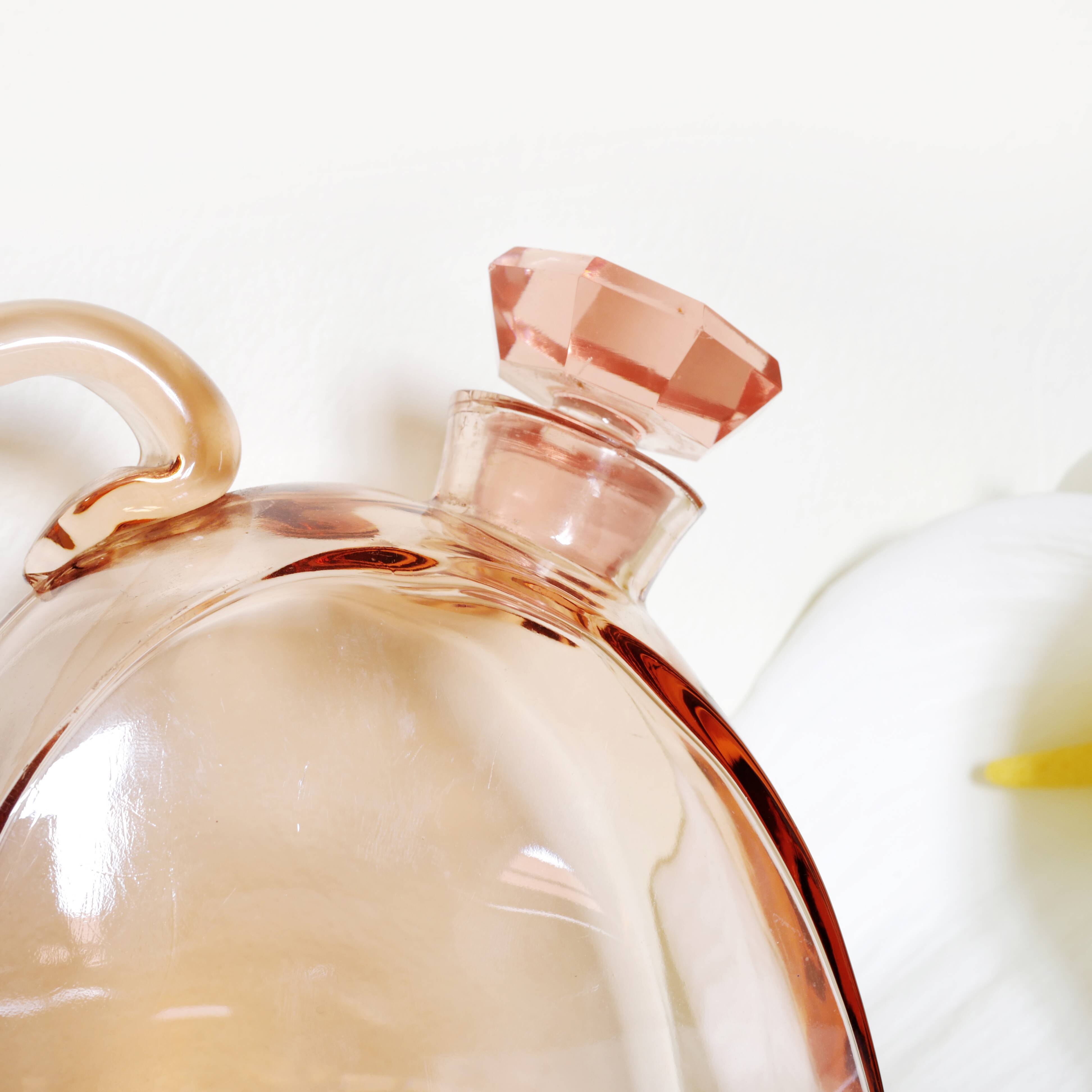 Pink art deco carafe