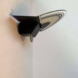 Vintage sandblasted glass wall lamp by Vetri Murano, Italy 1970