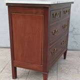 Louis XVI style mahogany chest of drawers