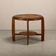 Dutch Art Deco Amsterdam School side table in Oak with star