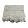 White crochet bed cover