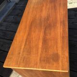 Compact desk wood veneer 50s