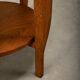 Table d'appoint ou table de plante Art Déco néerlandaise en chêne massif, années 1930.