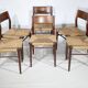 Teak Cane Chairs 351 Georg Leowald for Wilkhahn 1960s