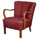 Art Deco armchair attributed to Viggo Boesen, Denmark, 1950s.