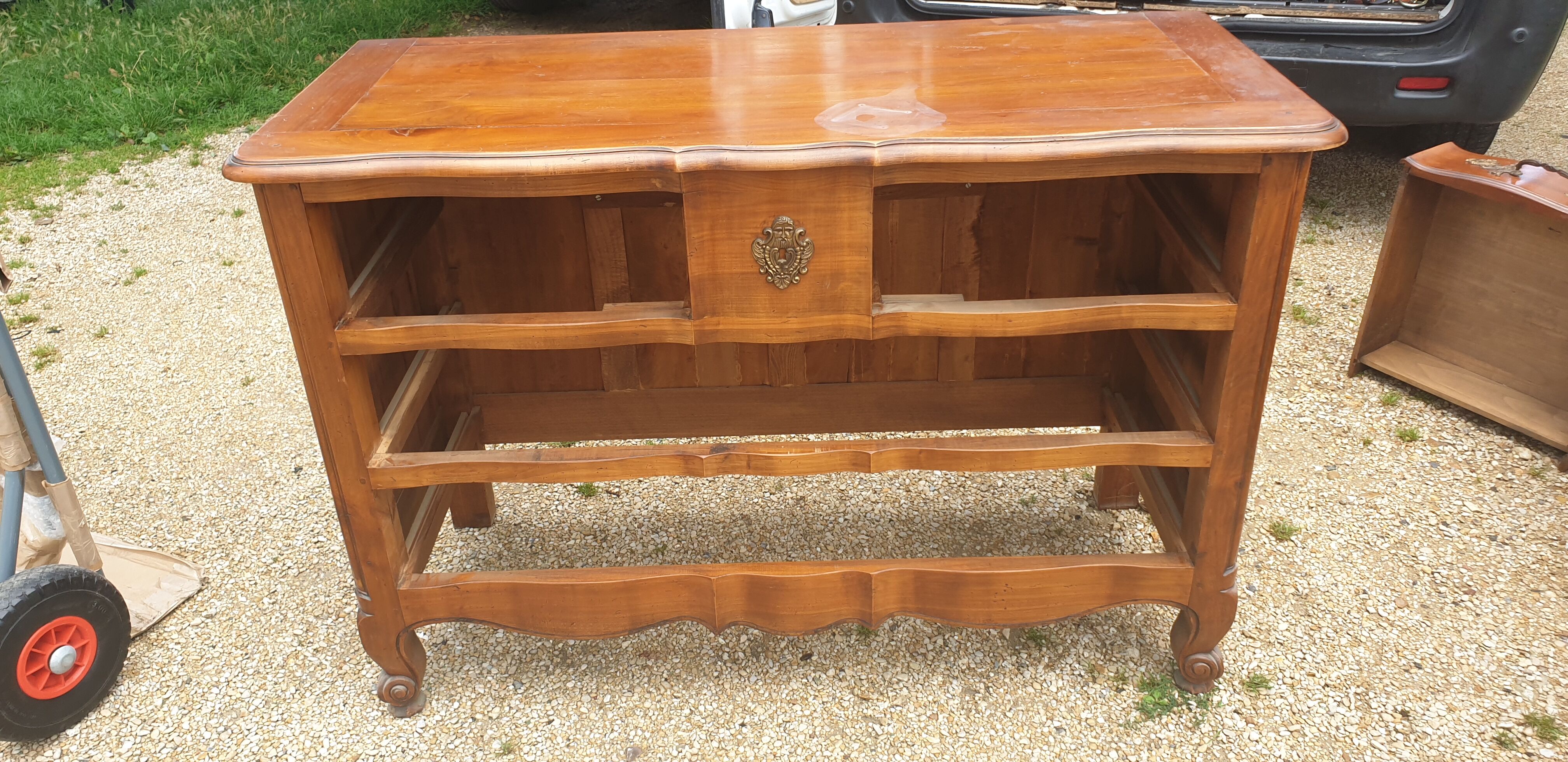 Chest of drawers Louis XV in cherry wood