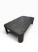 Table basse industrielle en métal riveté vers 1920 – patine noire
