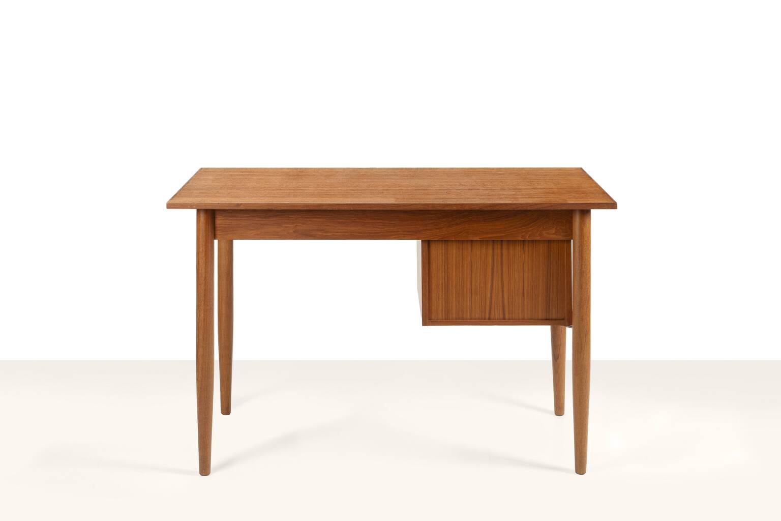 Scandinavian desk with mobile drawer unit and armchair, Denmark, 1960s