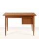 Scandinavian desk with mobile drawer unit and armchair, Denmark, 1960s
