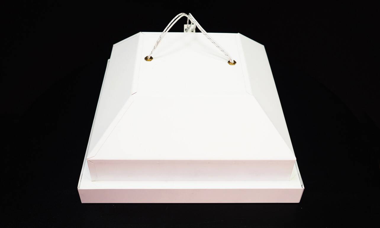 White pendant lamp, Danish design, 1970s, manufacturer: Louis Poulsen