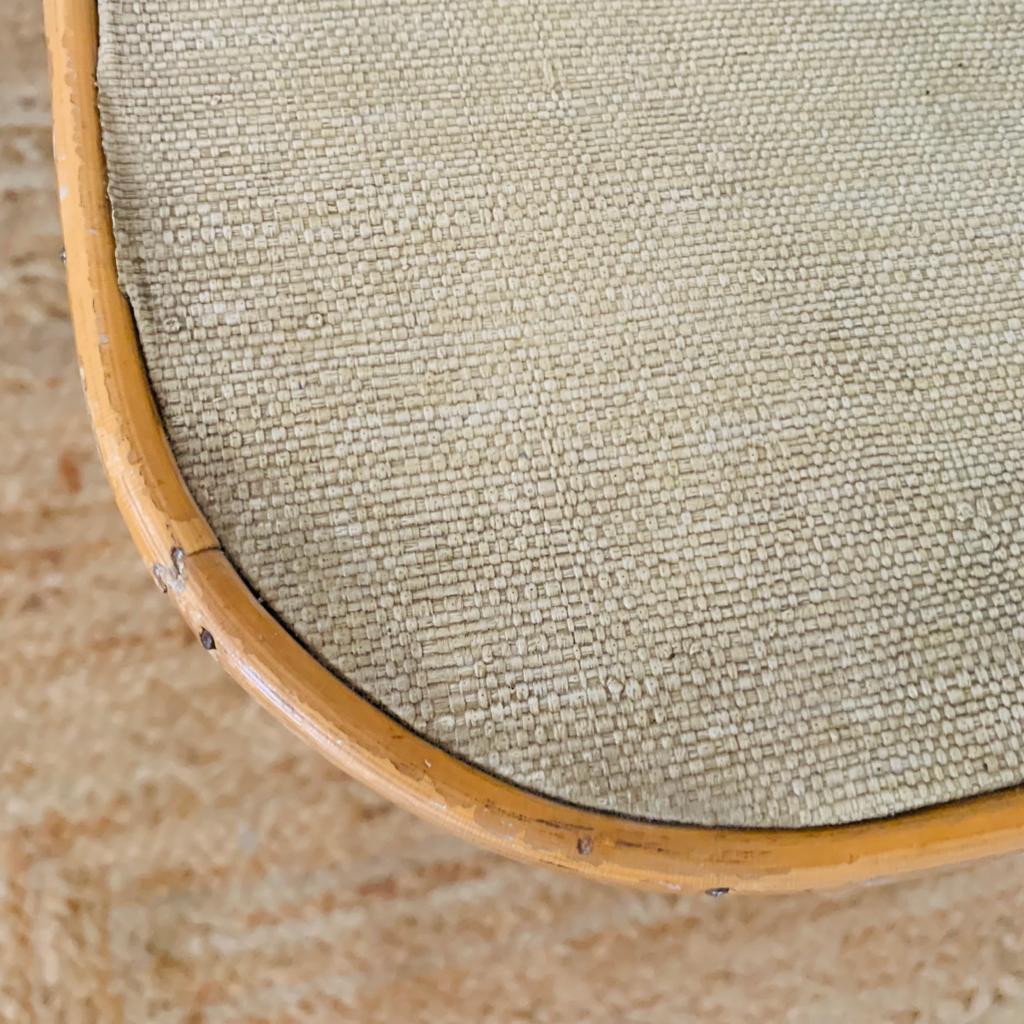 Rattan coffee table black metal base