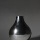 Vase bulbe en aluminium poli, moyen