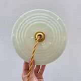 Pair of Art Deco Clichy glass pendant lights