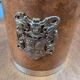 Vintage knight ice bucket – Coat of arms and sword handle – 1960s-70s