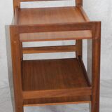 Teak bar trolley with wheels