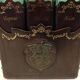 Set 3 bottles with leather bottle holders