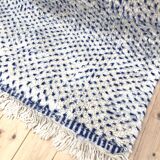 Moroccan Berber carpet Beni Ouarain speckled majorelle blue 3,01x2m