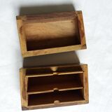 Wooden box inlays brass