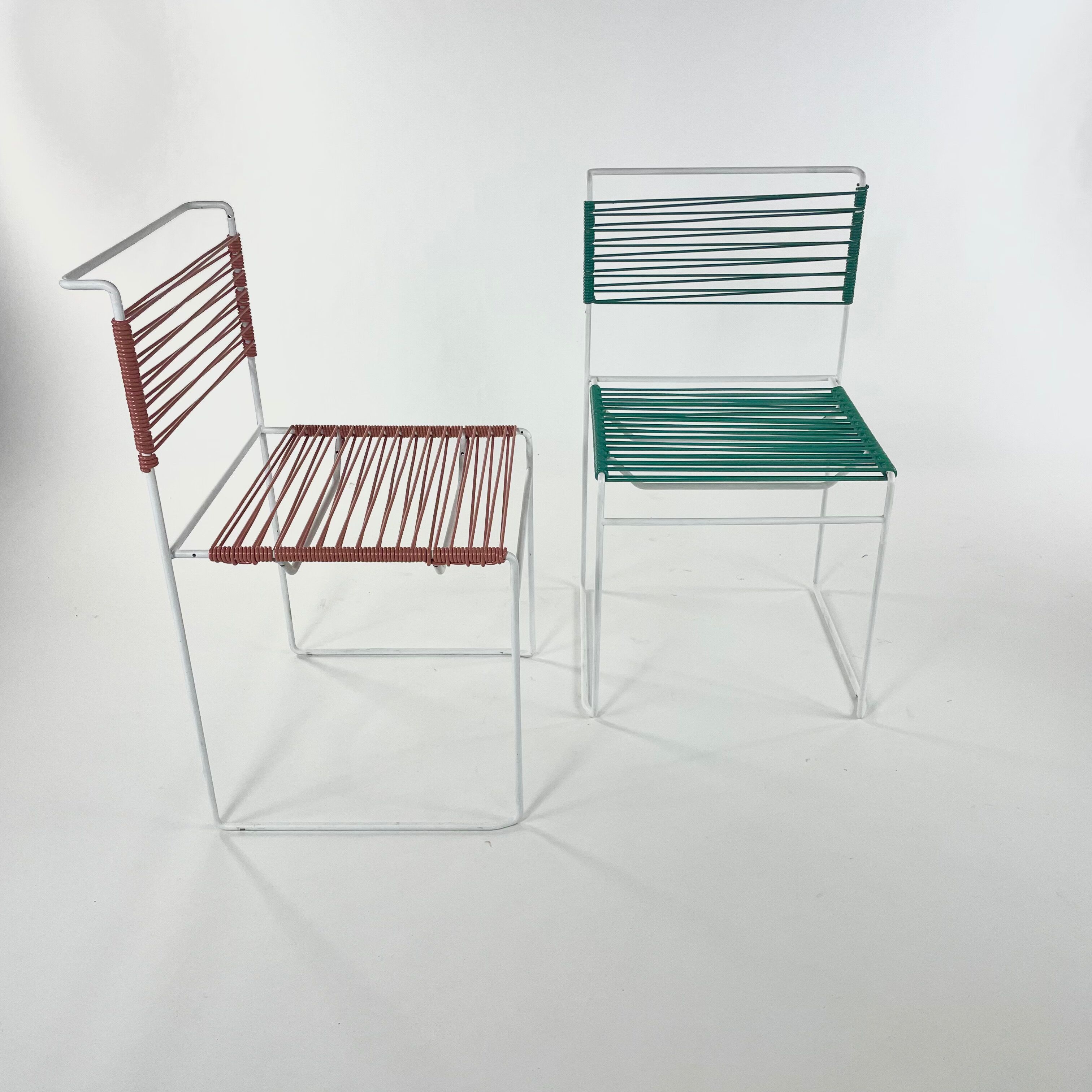 Set of 2 Scoubidou chairs
