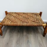 Wooden bench and rope 50s