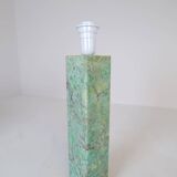 Mid-century green marble table lamp by Bergbom, Sweden, 1960s.