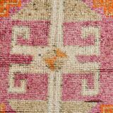 3x13 Runner Peach & Pink Handmade Long Hallway Vintage Runner Rug,79x399 Cm