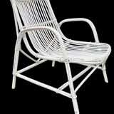 Set of 3 rattan armchairs from the 1970s