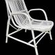Série de 3 fauteuils rotin années 1970