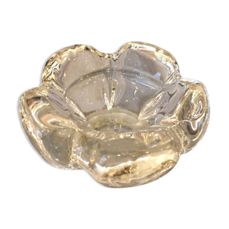 Pocket tray or candle holder in the shape of a flower Daum France