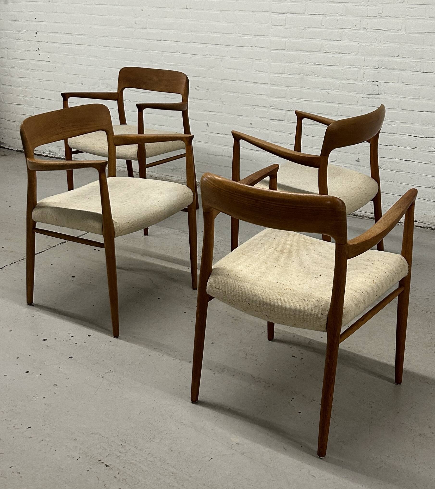 4 x Niels Otto Møller armchairs / Model 56