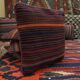Bold Striped Wool Kilim Cushion Cover Handmade Scatter Pillow 35x35cm