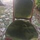 Chaise velours empire