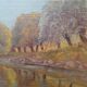 Landscape by Paul Berthier, oil on panel