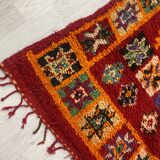 Tapis berbère en laine fait main 521 x 156 cm