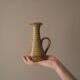 Soliflore vase in ceramic stoneware handmade vintage pottery Scandinavian country style decoration