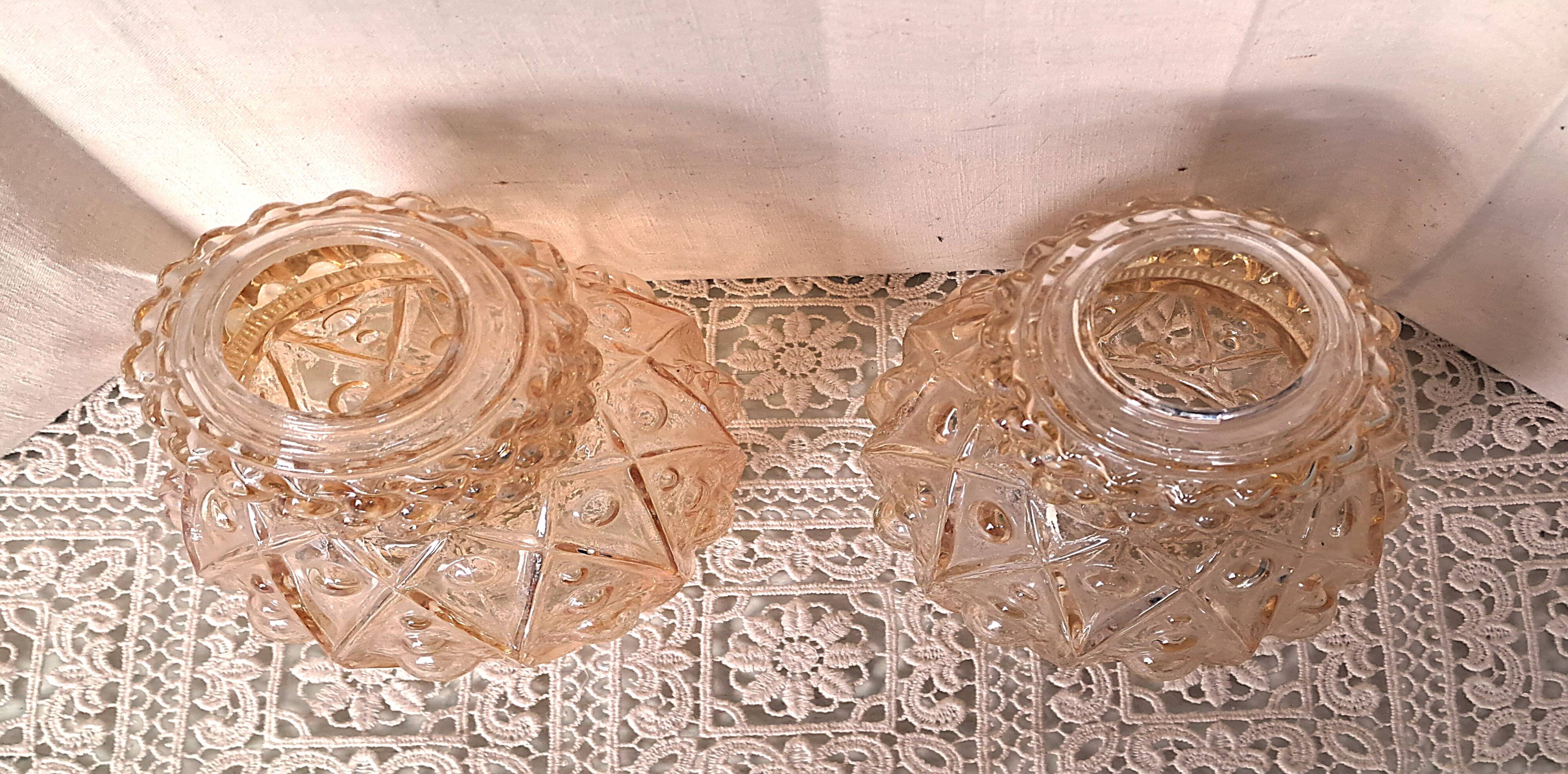 Glass Pendant Light Chandelier Ceiling Light France POP 1960 Retro Decoration 1 Pair