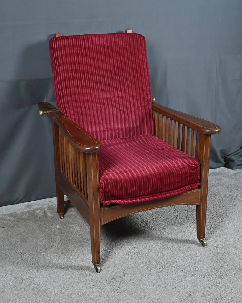 Morris chair in Mahogany, Arts & Crafts style – Early 20th century