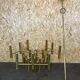 XXL 60s 70s chandelier Gaetano Sciolari for Sciolari Brass with 37 flames