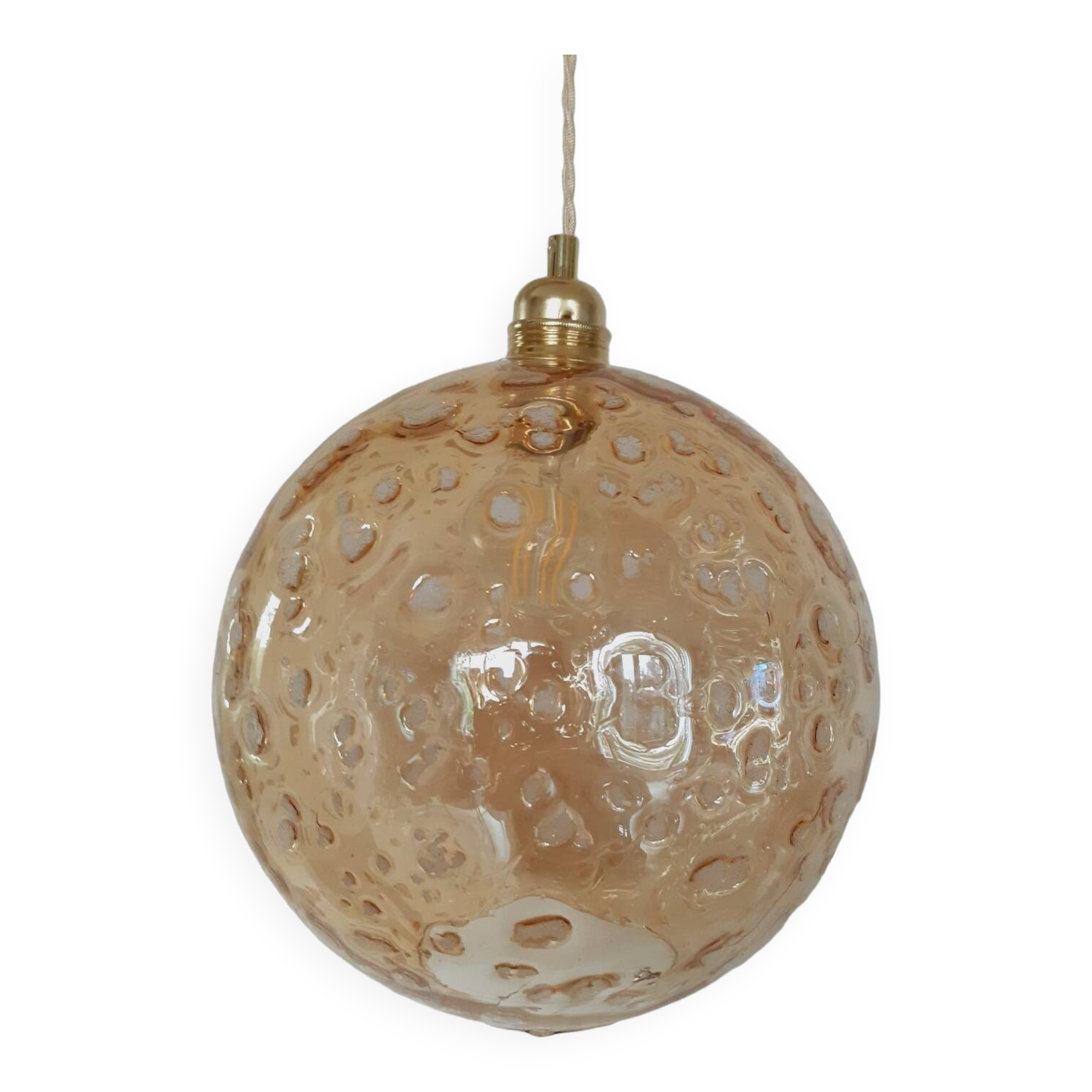 XL Amber Globe Suspension