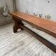 Paire de bancs noyer 1900