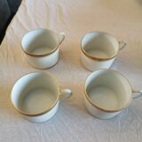 Set of 4 cups with bowl