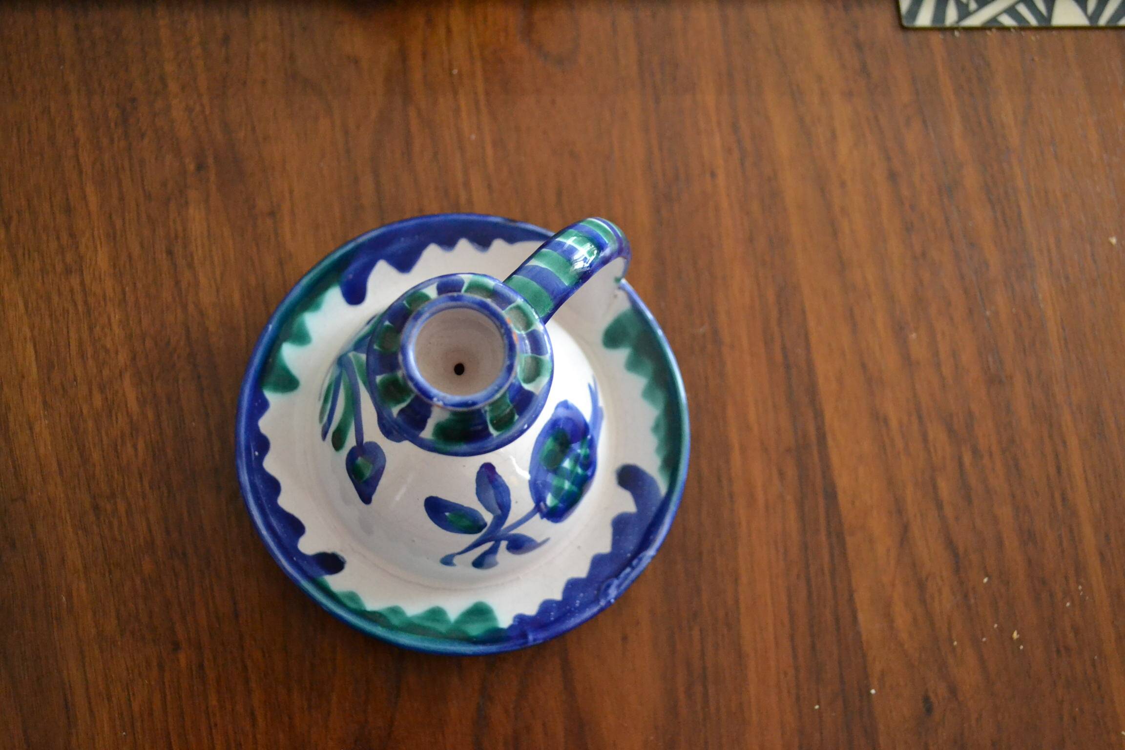 Spanish candlestick hand-painted
